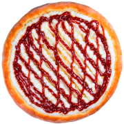 Pizzas Doces: Romeu e Julieta - Pizza Família (Ingredientes: Goiabada, Molho de Tomate, Mussarela)