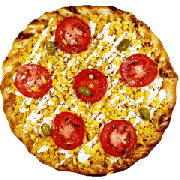 Tradicionais: Milho Verde - Pizza Família (Ingredientes: Azeitona, Milho Verde, Molho de Tomate, Mussarela, Orégano)