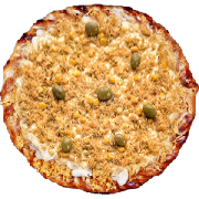 Tradicionais: Frango - Pizza Família (Ingredientes: Cebola, Frango, Molho de Tomate, Mussarela, Orégano)