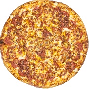 Tradicionais: Crocante - Pizza Família (Ingredientes: Azeitona, Batata Palha, Calabresa, Molho de Tomate, Mussarela, Orégano)