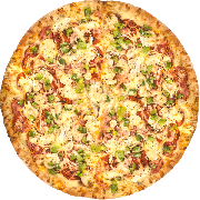 Pizzas Especiais: Mexicana - Pizza Família (Ingredientes: Calabresa Moída, Cebola, Milho, Molho de Tomate, Mussarela, Orégano, Pimenta Flocos, Tomate)