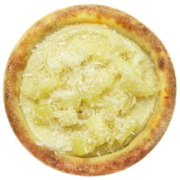 Esfihas DOCE: Esfiha de Abacaxi Caramelizado - Esfihas Artesanais, Delícias Árabes (Ingredientes: Abacaxi, Chocolate Branco, Coco Ralado)