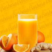Suco: Laranja com Gengibre - SUCOS NATURAIS (500ml) (Ingredientes: Suco)