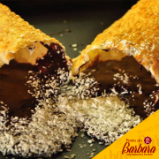 Pastéis Doce: Prestigio - Chocolate e Coco Ralado.