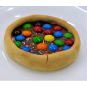 Esfihas Doces: Esfiha Confete com chocolate Preto - Chocolate preto e confete