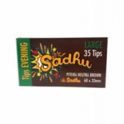 Piteira: Piteira Sadhu - (Large Marrom) - 35 Folhas60x33mm