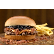 Aprisco Premium: Aprisco Smash - Aprisco Premium (Ingredientes: bacon, cebola caramelizada, molho de cheddar, pao brioche, smash de costela 90gr)