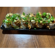 Hot Rolls: Hot Roll Tradicional Salmão - 12unid - Alga, Arroz, Salmão, Cream Cheese, Cebolinha e Molho Tarê
