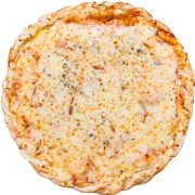 Salgadas: Quatro Queijos - Pizza Família (Ingredientes: Gorgonzola, Molho, Mussarela, Orégano, Parmesão, Provolone)