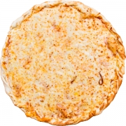 Salgadas: Provolone - Pizza Família (Ingredientes: Creme de provolone, Molho, Mussarela, Orégano)
