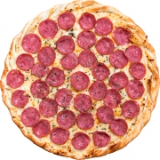 Salgadas: Calabresa sem Cebola - Pizza Família (Ingredientes: Calabresa, Molho, Mussarela, Orégano)