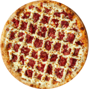 Salgadas: Carne Seca Com Catupiry - Pizza Média (Ingredientes: Carne Seca Desfiada, Catupiry)