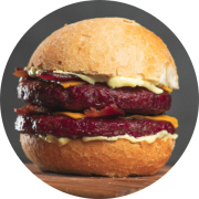 Hambúrguers: Duplo Bacon - Hambúrguer (Ingredientes: 2x Bacon, 2x Burger Defumado 160g, 2x Cheddar, Maionese da Casa, pão crocante)
