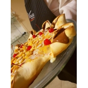 Doces: 55-Banana - Pizza Grande (Ingredientes: Banana, Canela, Leite Condensado)