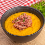 Caldos: Caldo Abóbora com Carne Seca - Padrão (Ingredientes: 500ml)