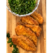 Cardapio do dia: Filé de Frango Empanado - Refeição |500 gr (Ingredientes: Selecione até 02 Complementos + 02 Opcional de Feijão)