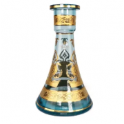 VASO BLESS 30CM: VASO BLESS PARIS AZUL C/ DOURADO 30cm - ATACADO ACIMA DE 3 UNIDADE FICA R$ 138,00 CADA