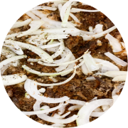 Tradicionais: Carne Seca - Pizza Grande (Ingredientes: Carne Seca, Cebola, Mussarela, Orégano)