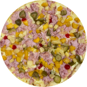 Super Especiais: Califórnia - Pizza Grande (Ingredientes: Abacaxi, Cereja, Figo, Mussarela, Pêssego, Presunto)