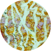 Tradicionais: Italiana - Pizza Grande (Ingredientes: Catupiry, Frango, Mussarela, Orégano, Presunto)