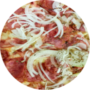 Promocionais: Calabresa acebolada - Pizza Grande (Ingredientes: Calabresa, Cebola, Mussarela, Orégano)