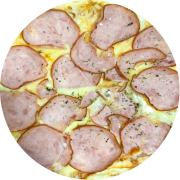 Tradicionais: Lombo - Pizza Grande (Ingredientes: Lombo, Mussarela, Orégano)