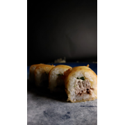 Makimono: Haruhot tuna ( 10 unidades ) - Arroz, cream cheese e atum, enrolado em massa crocante