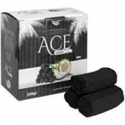 Carvão pra Narguilé: Carvão de Coco ACE 250g)