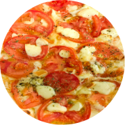 Tradicionais: Provolone - Pizza Grande (Ingredientes: Azeitona, Mussarela, Orégano, Provolone, Tomate)