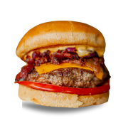 Hambúrguer: CHEDDAR SUPREME 140g - Hambúrguer (Ingredientes: Bacon, Cebola ao Shoyu, cheddar cremoso, hamburguer costela140g, Pao Brioche, Tomate)