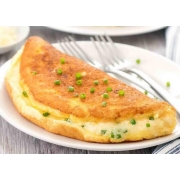 Cardapio do dia: Omelete com queijo - Refeição |500 gr (Ingredientes: Selecione até 02 Complementos + 02 Opcional de Feijão)