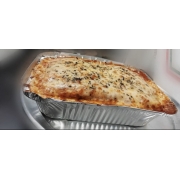 Lasanhas: Nôno Guerino - Lasanha (Ingredientes: Catupiry, Frango, Milho, Molho, Molho de Tomates, Mussarela, Orégano, Palmito, Presunto)