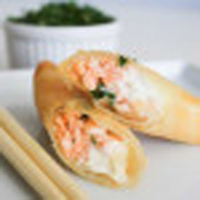 Harumaki Salgado: Harumaki Filadélfia - Salmão, Cream Cheese e Cebolinha