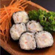 Makimono: Makimono Camarão (08 Peças) - Arroz, Camarão, Cream Cheese e Cebolinha Enrolados na Alga