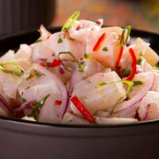 Sashimi Especial da Casa: Ceviche - Misto Com Atum, Salmão e Peixe Branco