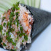 Temaki: Temaki Camarão - Camarão Temperado Com Alho Poró