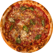 Tradicionais: Marinara - Pizza Grande (Ingredientes: Molho da Casa Com Tomates Pelados, Alho Laminado, Manjericão, Parmesão Para Finalizar)