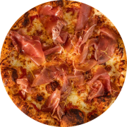 Tradicionais: Parma - Pizza Individual (Ingredientes: Molho da Casa Com Tomates Pelados, Muçarela de Búfala, Parma, Raspas de Limão Siciliano)