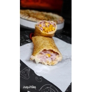 Pastéis Especiais: Pastel Juquitiba - Pasteis (Ingredientes: Presunto Ralado, Tomate, Mussarela, Milho, Cream cheese)