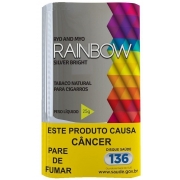 TABACOS: TABACO RAINBOW PRATA 25G - DISPLAY FECHADO C/6 R$76,80 (CADA UNIDADE SAI R$12,80)