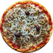 Especiais: Atum Especial - Pizza Média 35cm (Ingredientes: Atum, Lascas de Gorgonzola, Mozzarella, Orégano)
