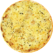 Especiais: Cinco Formaggio - Pizza Pequena 25cm (Ingredientes: Catupiry, Gorgonzola, Molho, Mozzarella, Orégano, Parmesão, Provolone)