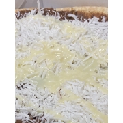 Doces: 82-Prestígio - Pizza Pequena Brotinho (Ingredientes: Chocolate ao Leite, Coco Ralado, Leite Condensado)