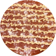 Pizza doce: Wan´tello - Pizza Grande 35cm (Ingredientes: Chocolate ao leite, Chocolate branco com coco)