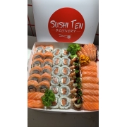 Combinados: 10-Combinado Prime ( 46 uni ) - 6 Sashimis, 12 Uramakis Ten Especial, 10 Uramakis salmão, 6 joy Ebi, 10 Niguiri Salmão