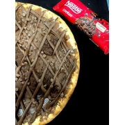 Doces: COOKIES - Pizza Doce (Ingredientes: Chocolate de avelã, Cookies, Gotas de Chocolate)