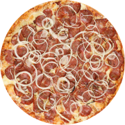 Tradicionais: 18.Calabresa - Pizza Grande (Ingredientes: Calabresa Fatiada, Molho Artesanal, Mussarela, Orégano)
