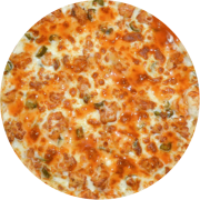 Tradicionais: 36.Frango C/ Catupiry - Pizza Broto (Ingredientes: Catupiry, Frango, Molho Artesanal, Mussarela, Orégano)