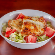 ALMOÇO PRIME: Salada Fish Prime - Almoço Executivo Prime (Ingredientes: alface americana, molho especial, peixe grelhado, repolho roxo, tomate)