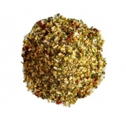 Temperos: Chimichurri 10g - Ingredientes: Salsa Desidratada, alho desidratado, condimentos, cebolinha desitrado, orégano, glutamato monossódico e manjericão
